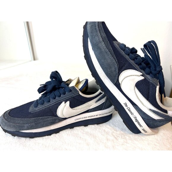 Nike Sacai Fragment LDWaffle ‘Blue Void’ Pre-owned Sneakers Size 9.5 main image 9